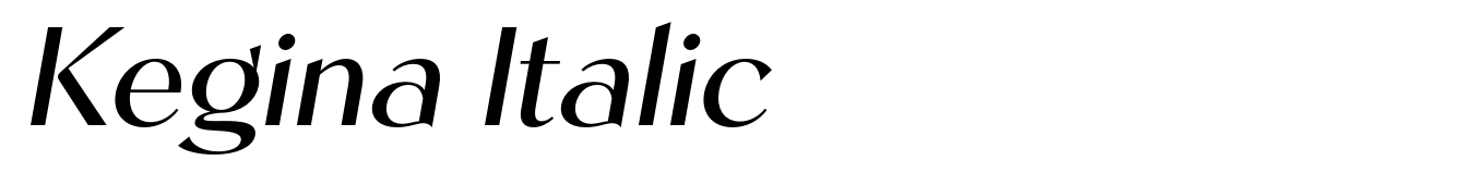Kegina Italic